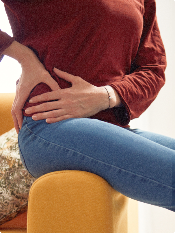Hip therapy patient