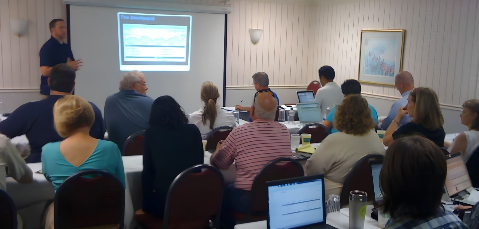 Digital Domination - networking-focused workshop (small group, no faces visible)