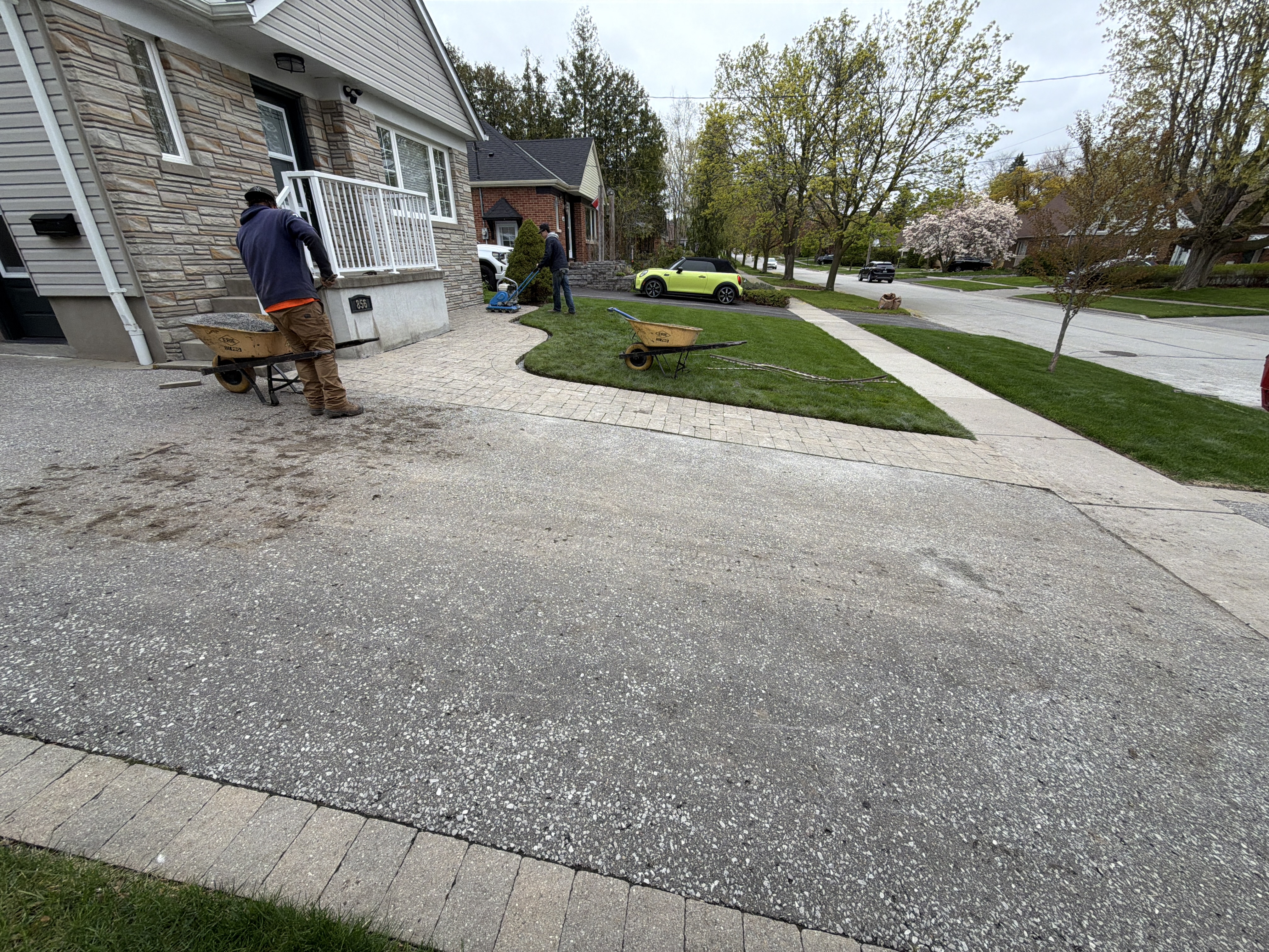 River Rock Installation