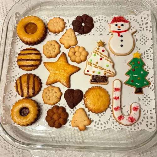 Decorated cookies baked from scratch