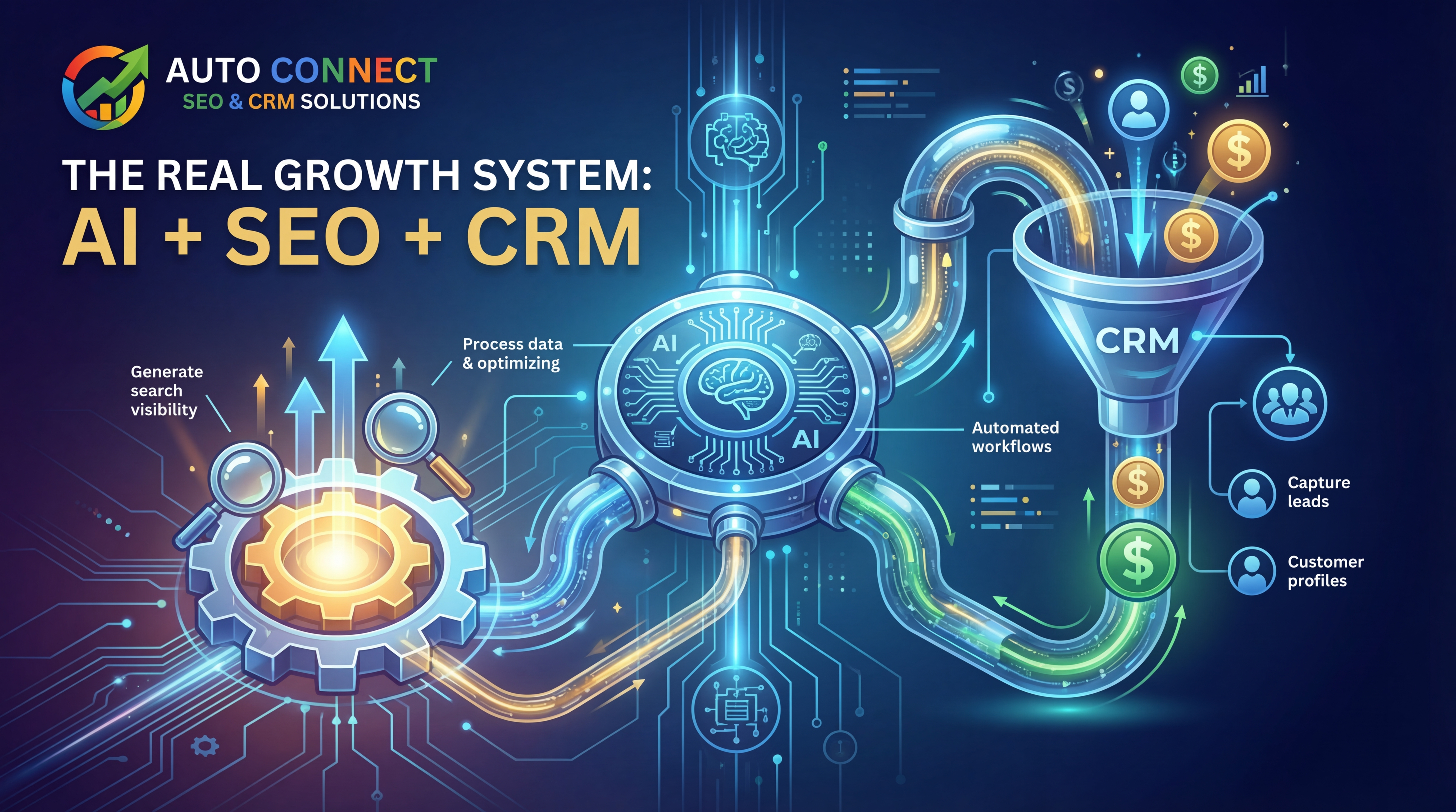 The Real Growth System: AI + SEO + CRM