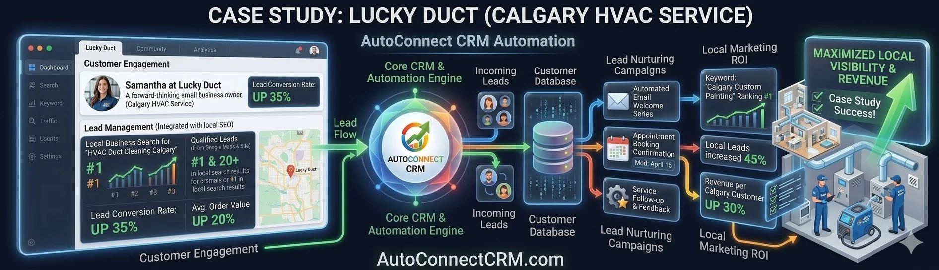 Case Study: Lucky Duct (Calgary HVAC Service)