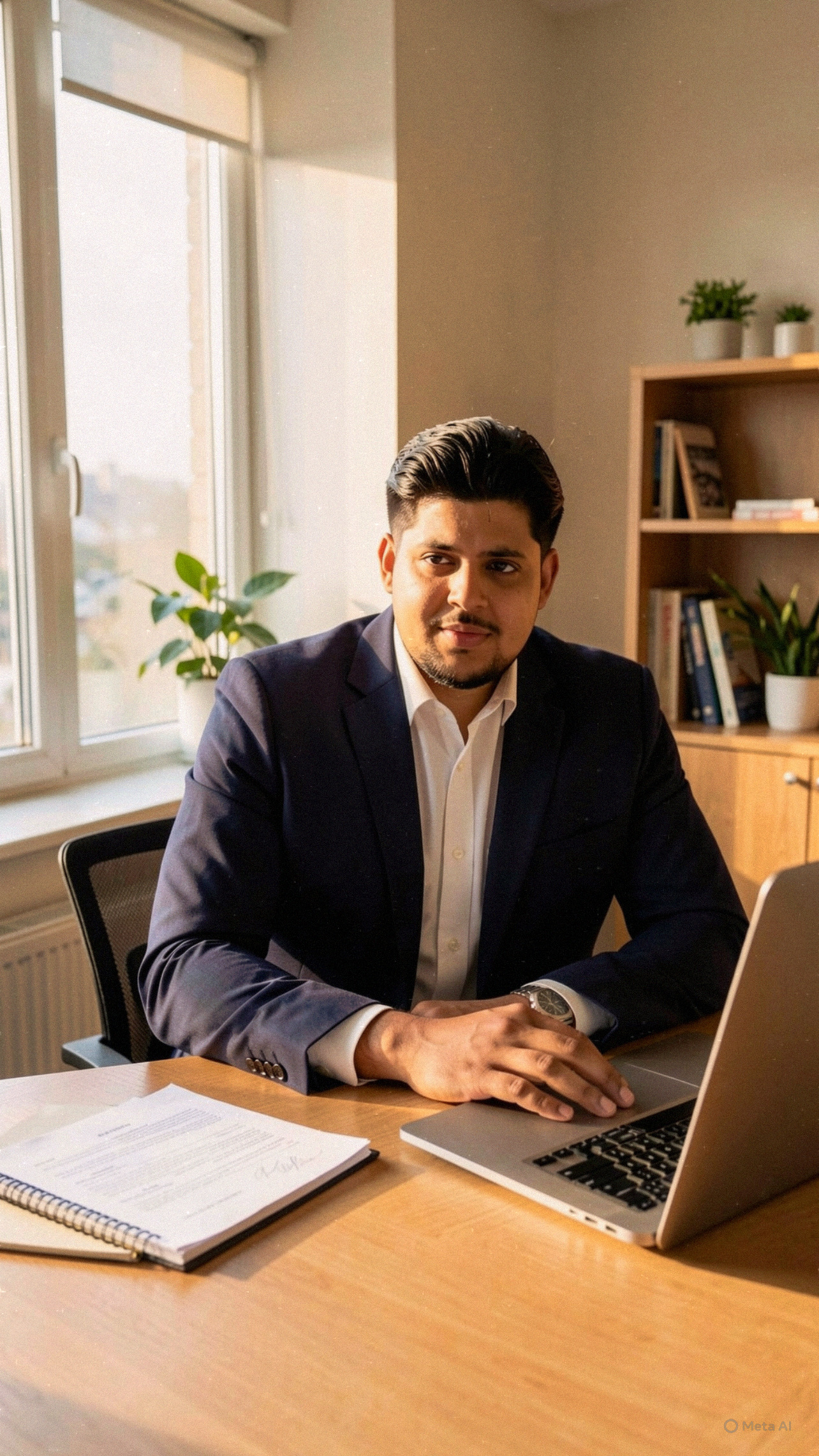 Confident professional ready to level up