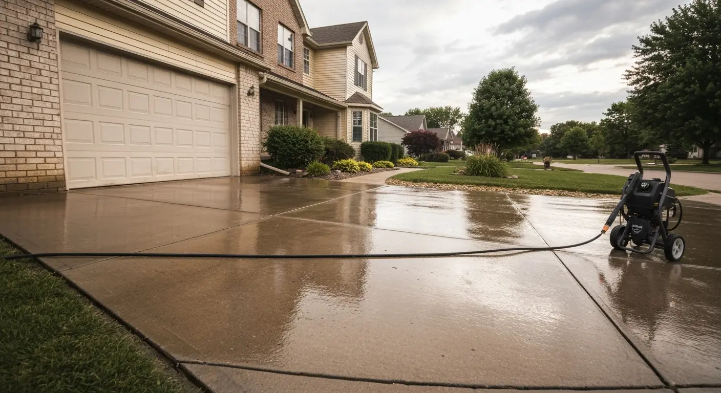 Residential pressure washing