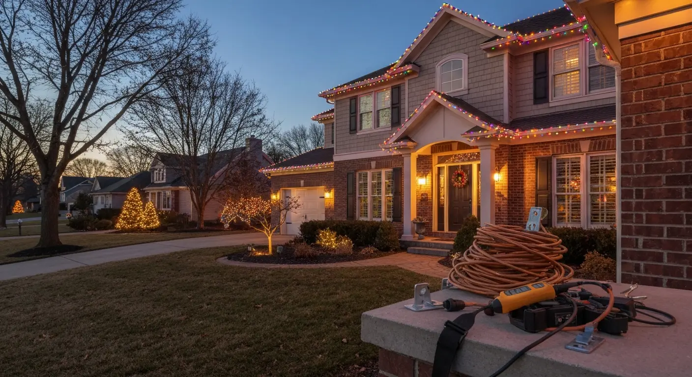 Residential Christmas lights service
