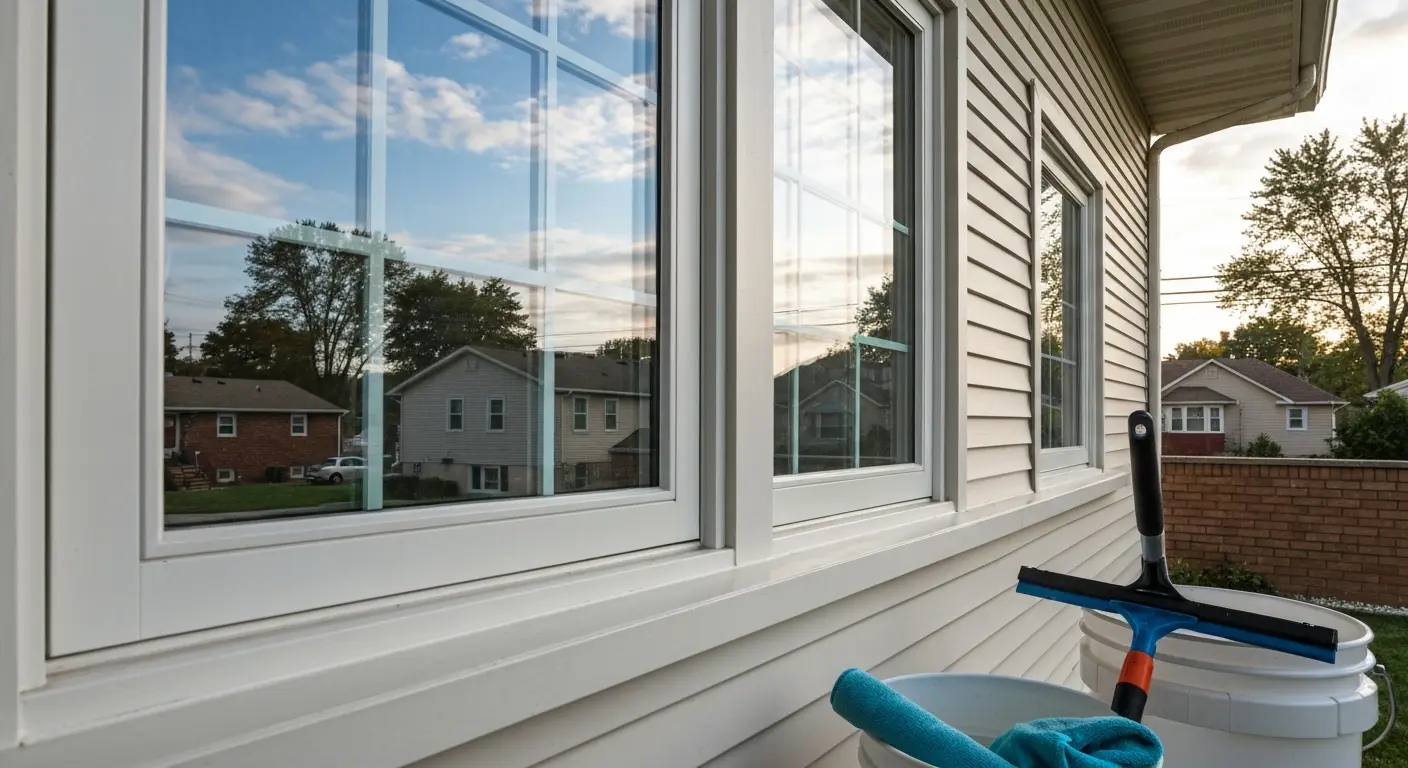 Residential window cleaning service