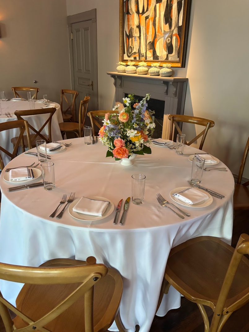 Baby and bridal shower celebration setup