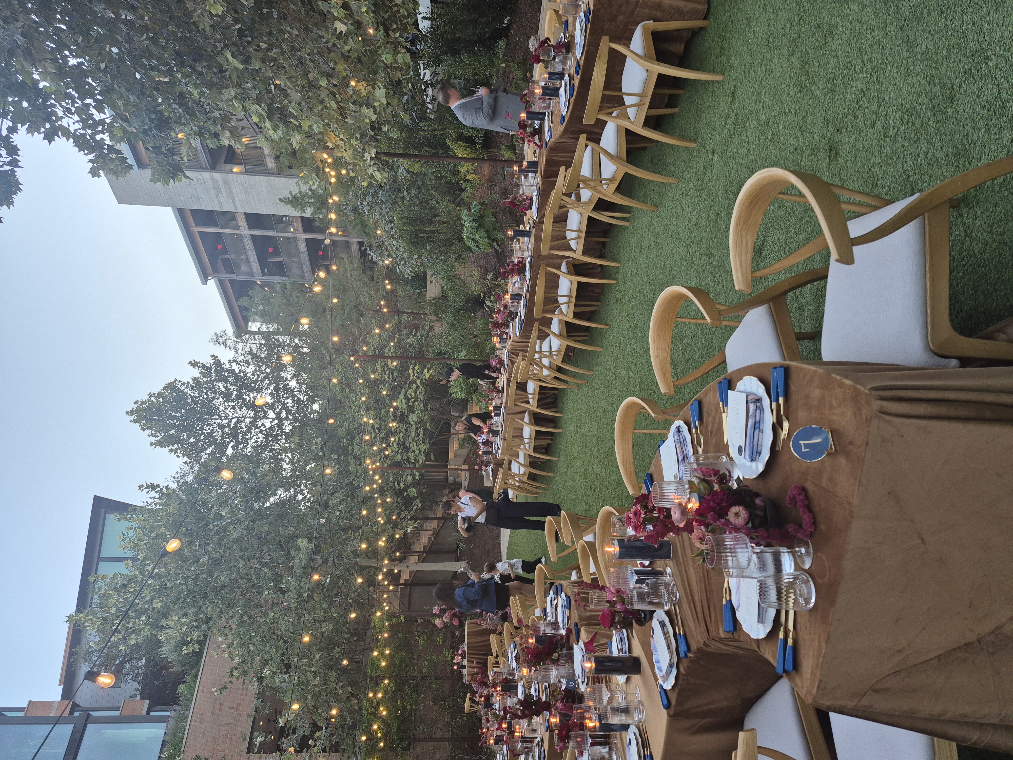 Private event space ready for guests