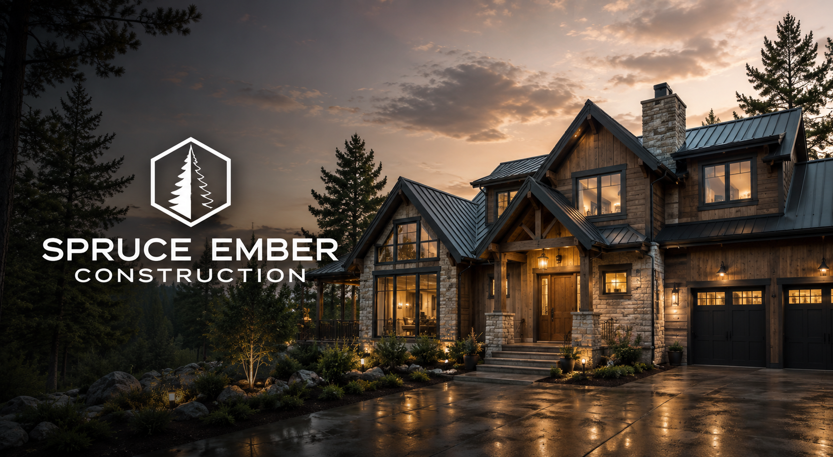 Spruce Ember Construction website designed by DunderBuildz