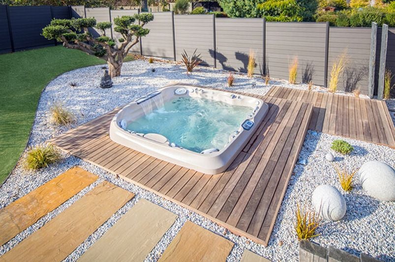 Clean and well-maintained Airbnb hot tub in a San Diego vacation rental