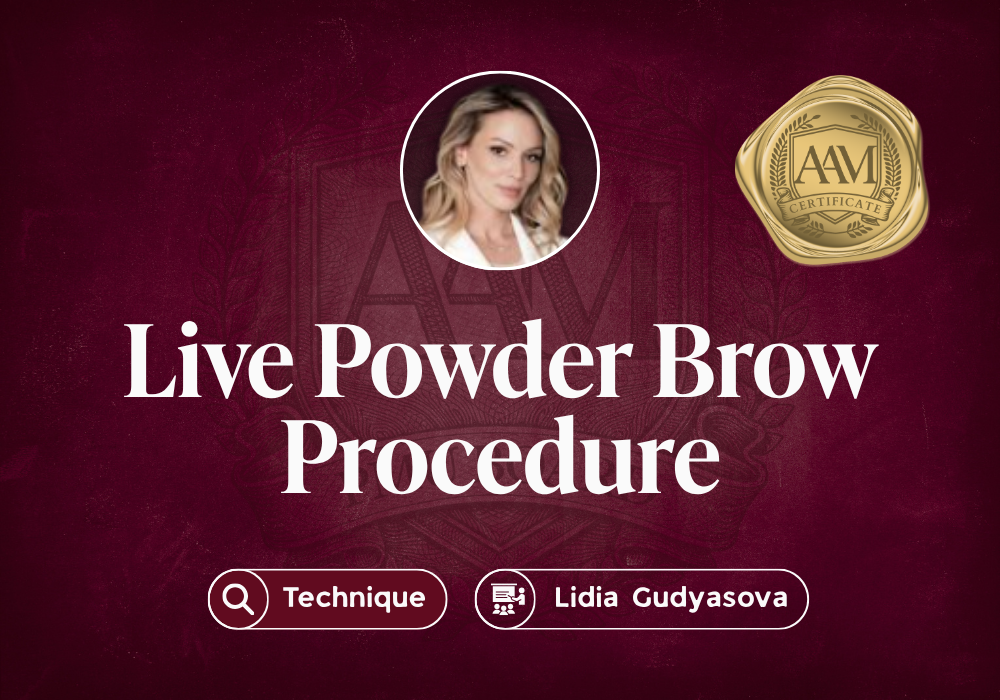 Live Powder Brow Procedure