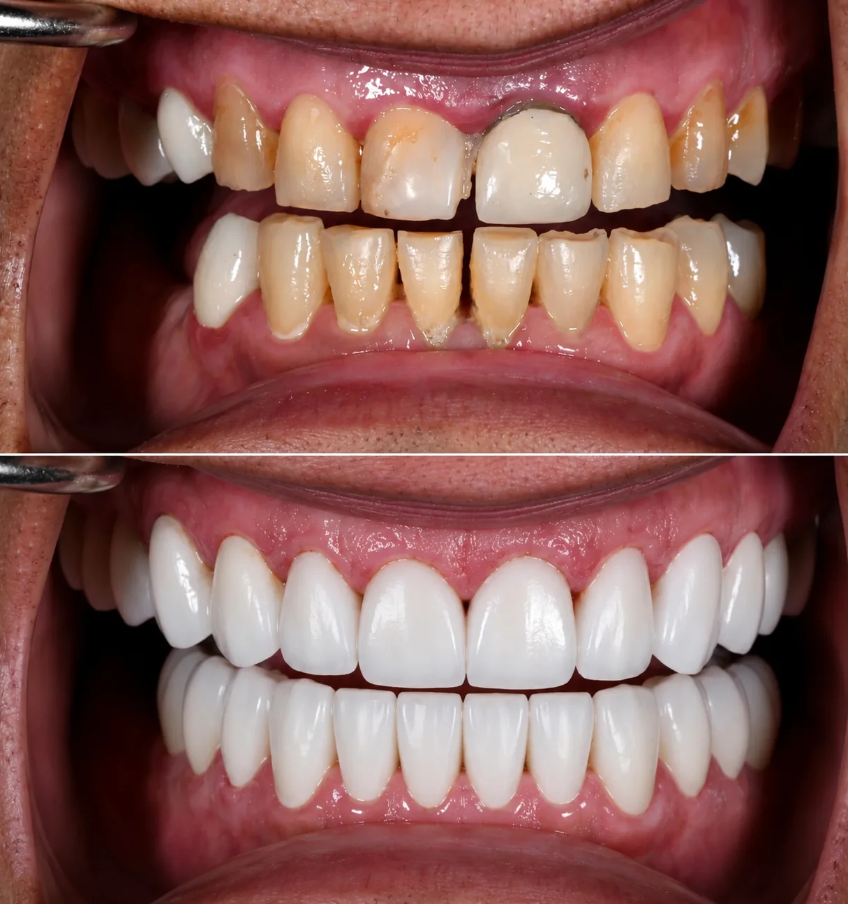 Composite bonding smile transformation