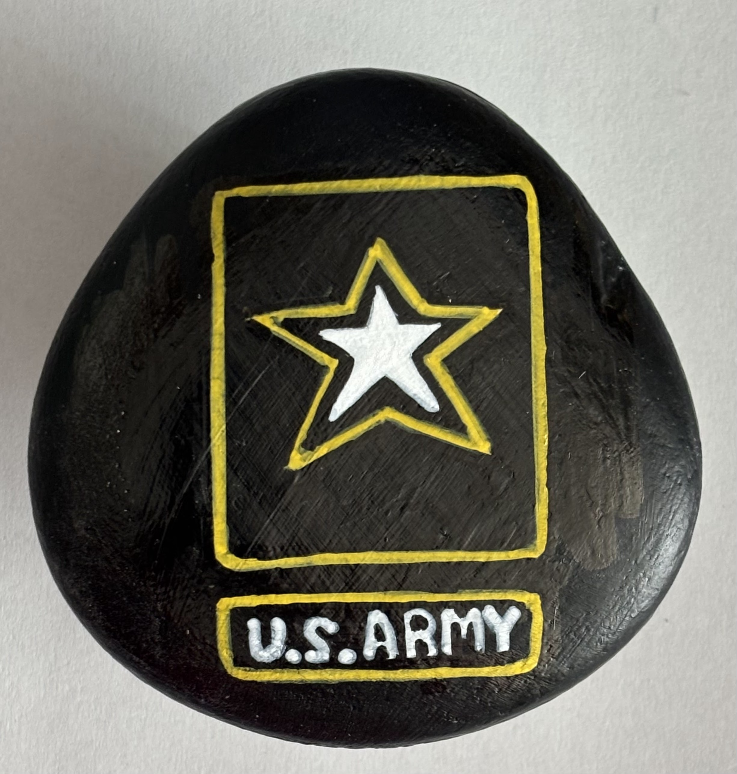 United States Marines Semper Fi painted rock