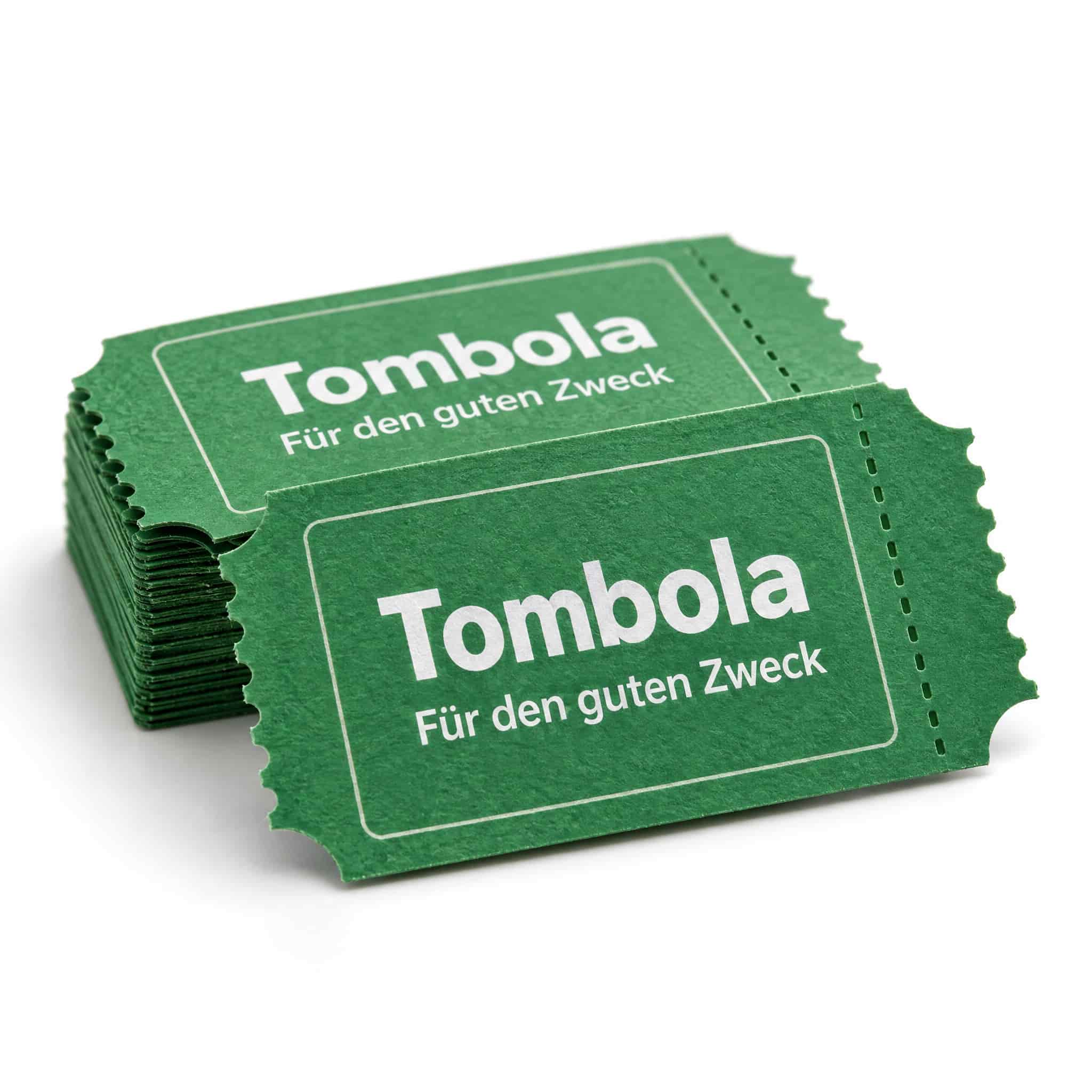 Tombola-Lose für den guten Zweck