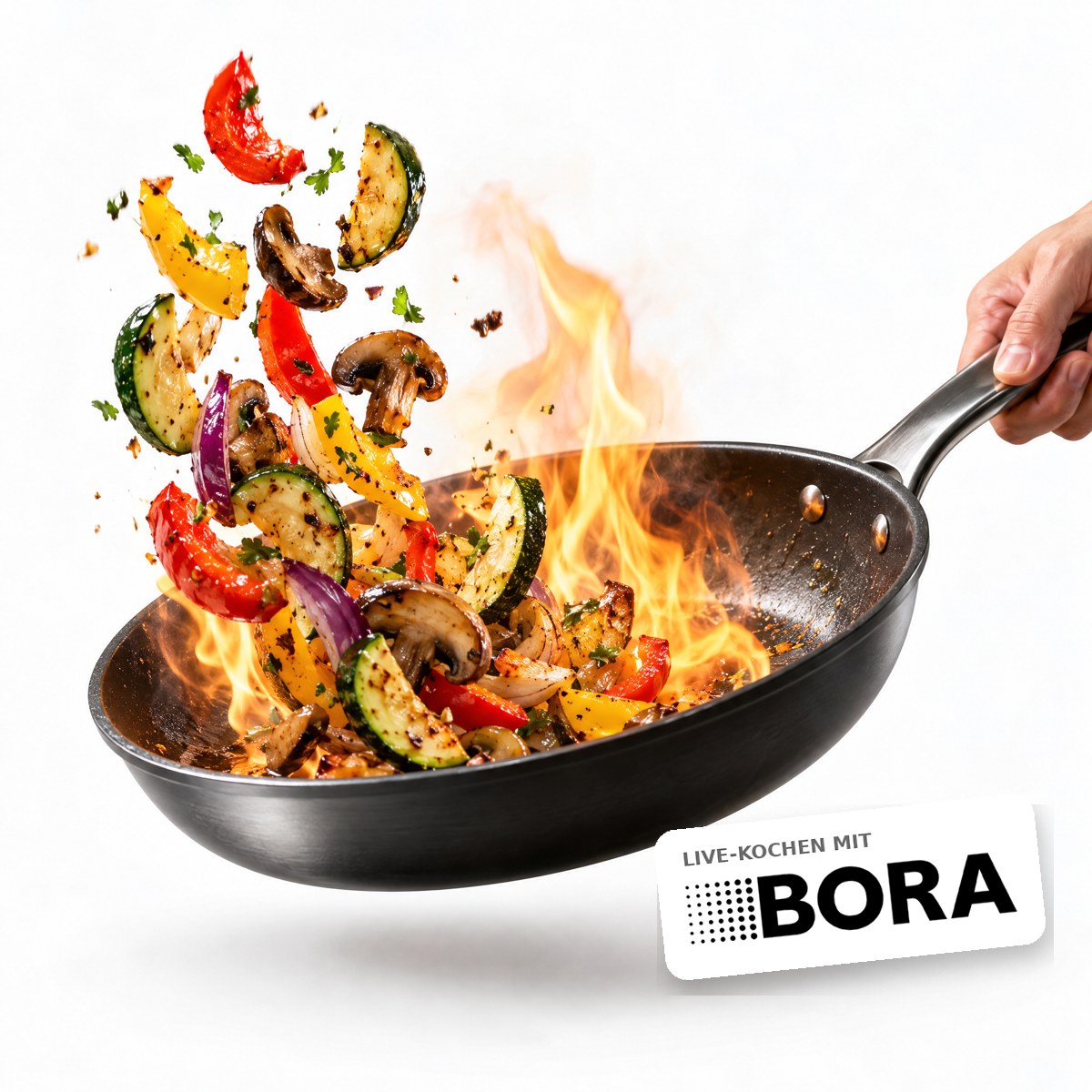 Live-Kochen mit dem Bora Eventkoch in einer Clever-Küchen-Küche