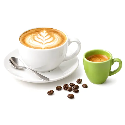Cappuccino und Espresso in der Büroküche