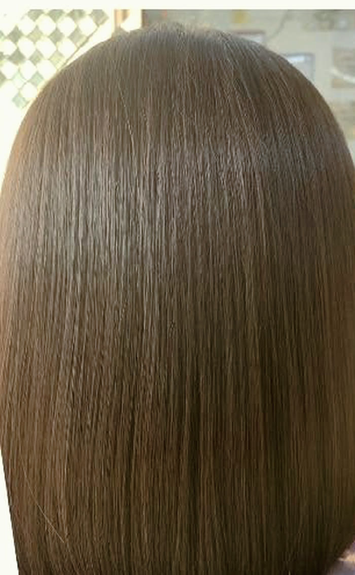 A bob after colour and treatment