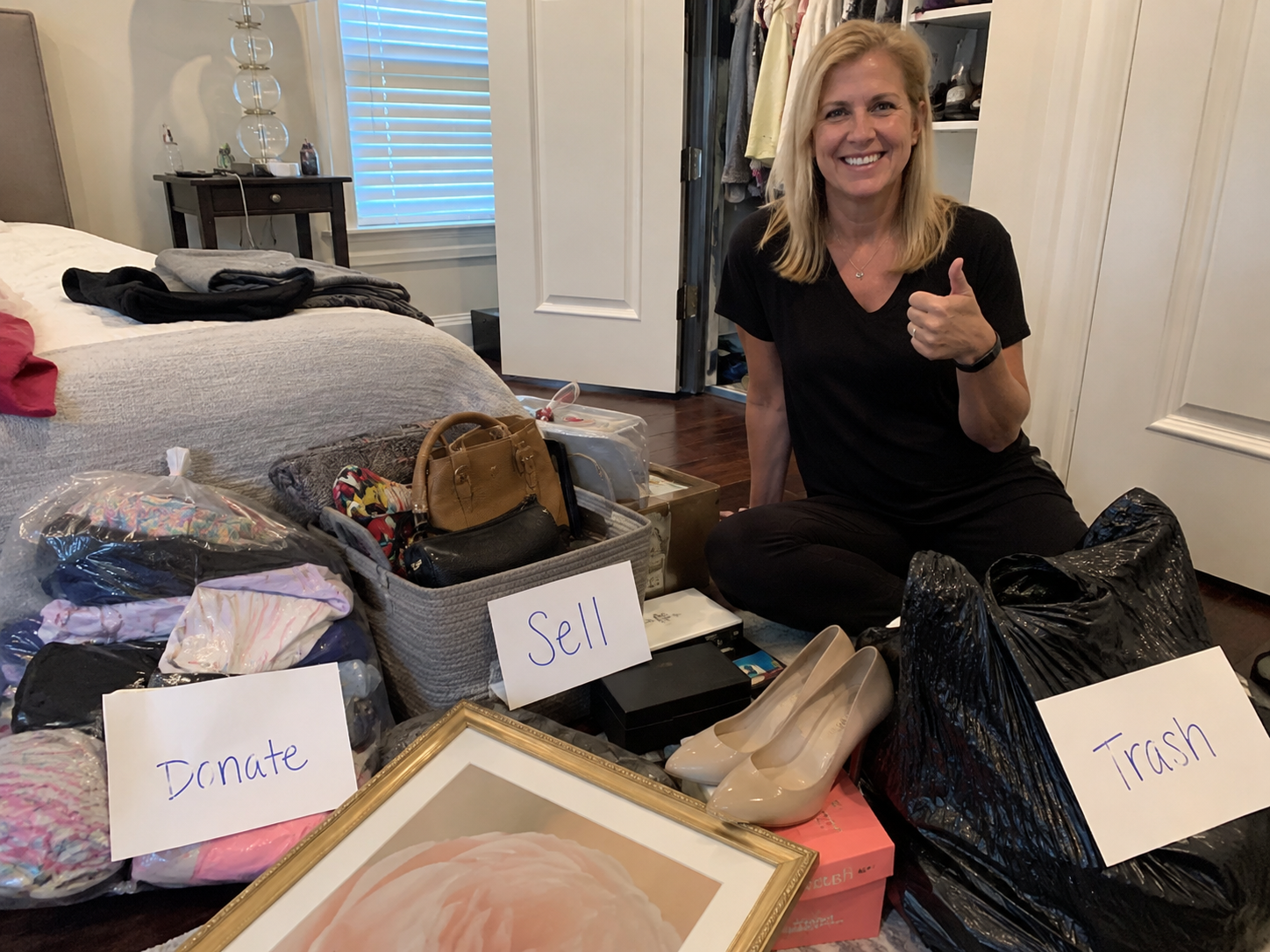 Krystyn, real CashOut customer, bedroom cleanout