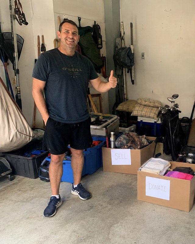Michael, real CashOut customer, garage cleanout
