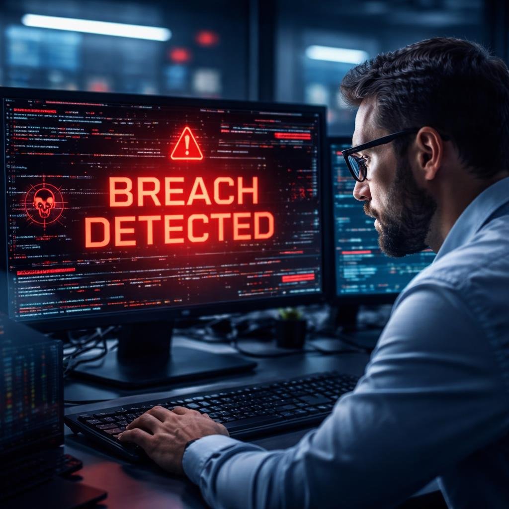 cyberattack risk and data breach warning for dental practices with weak security
