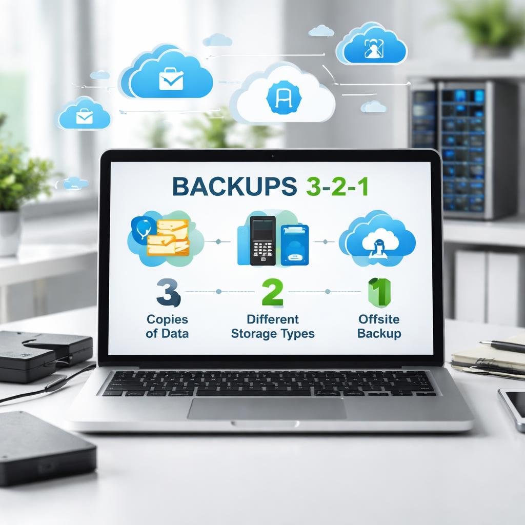 Proper backups using the 3-2-1 method recommended by the FBI