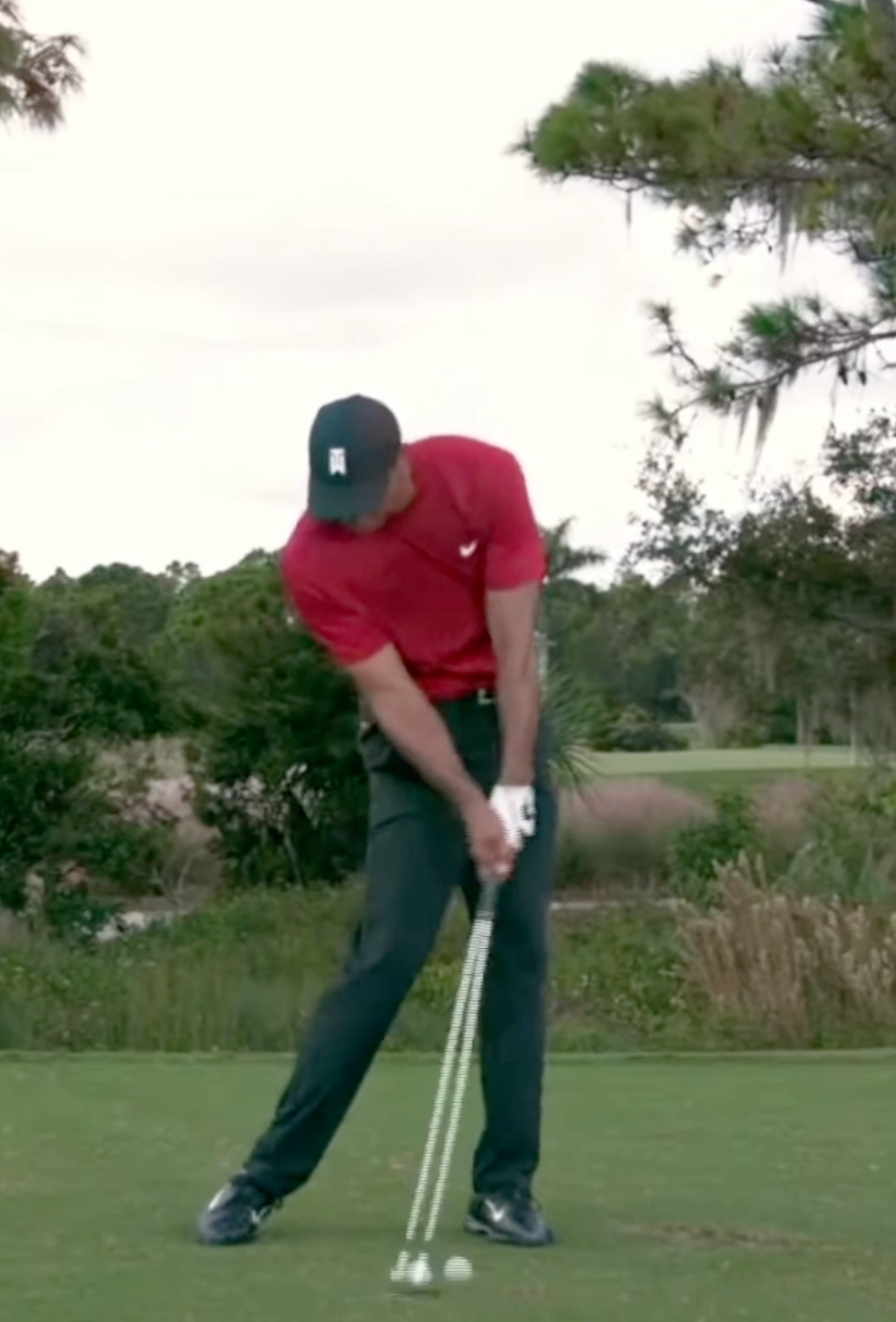 Tiger Woods at Impact