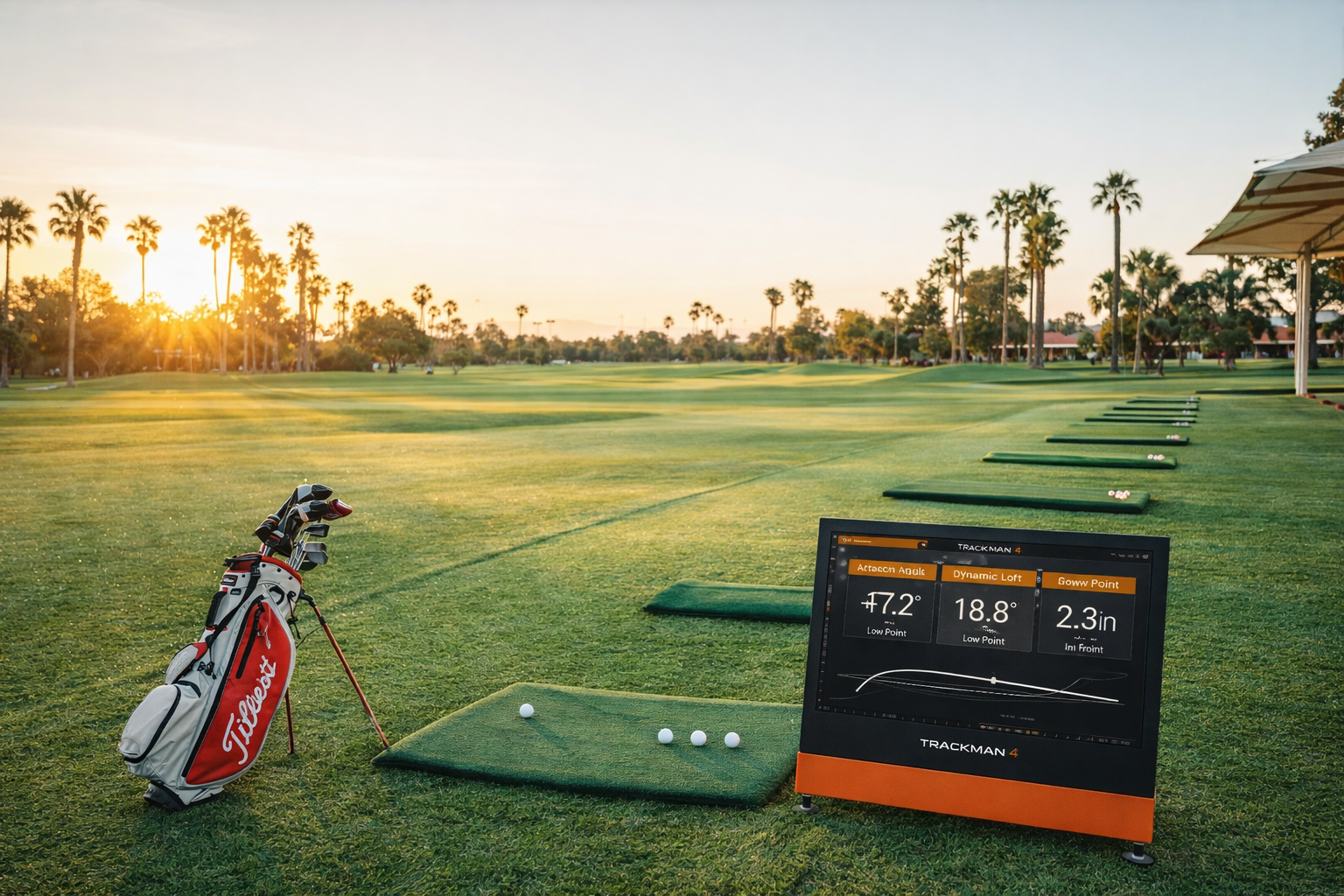 Golf practice at McCormick Ranch at dawn