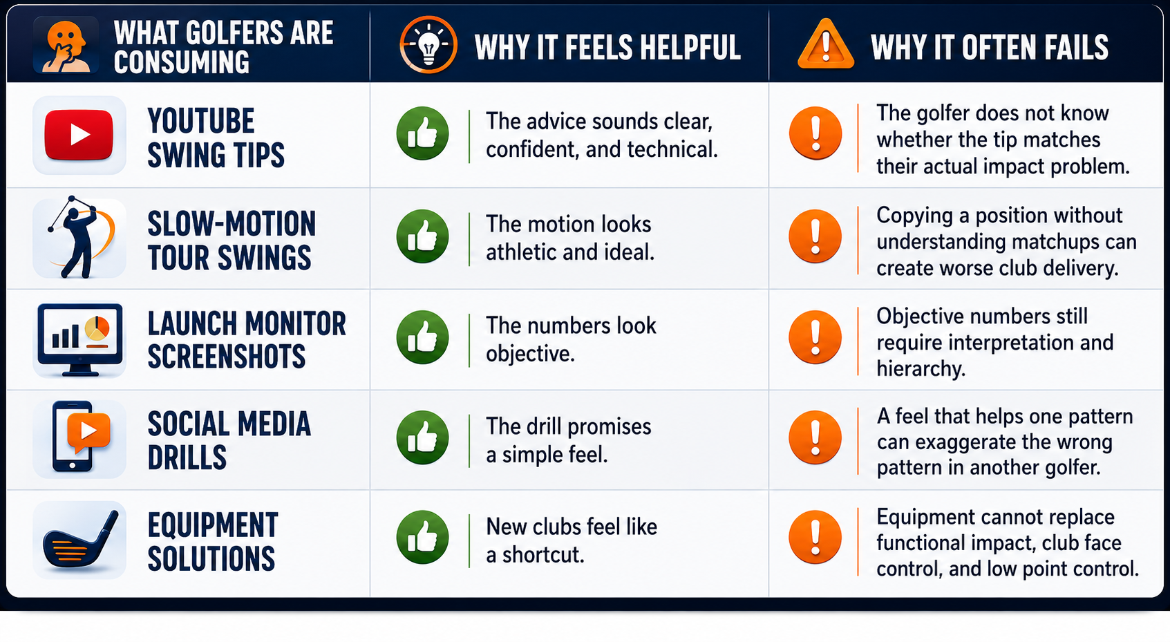 Golfers Are Consuming More, But Not Solving Impact Golfers Are Consuming More, But Not Solving Impact