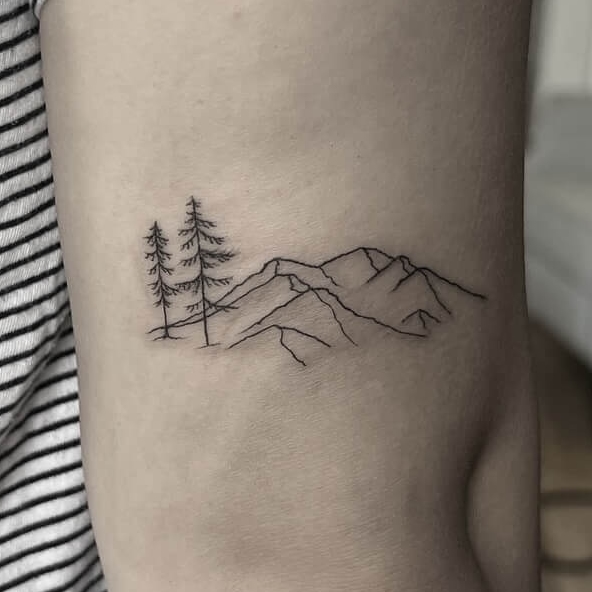 Cowboy puppy tattoo fine line Micro realism