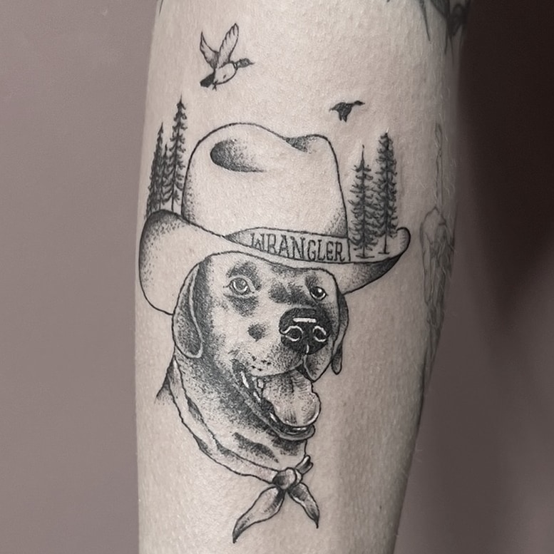 Old truck tattoo on the arm fine line