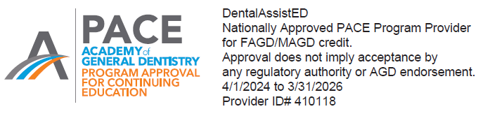 PACE Accredited by the Academy of General Dentistry