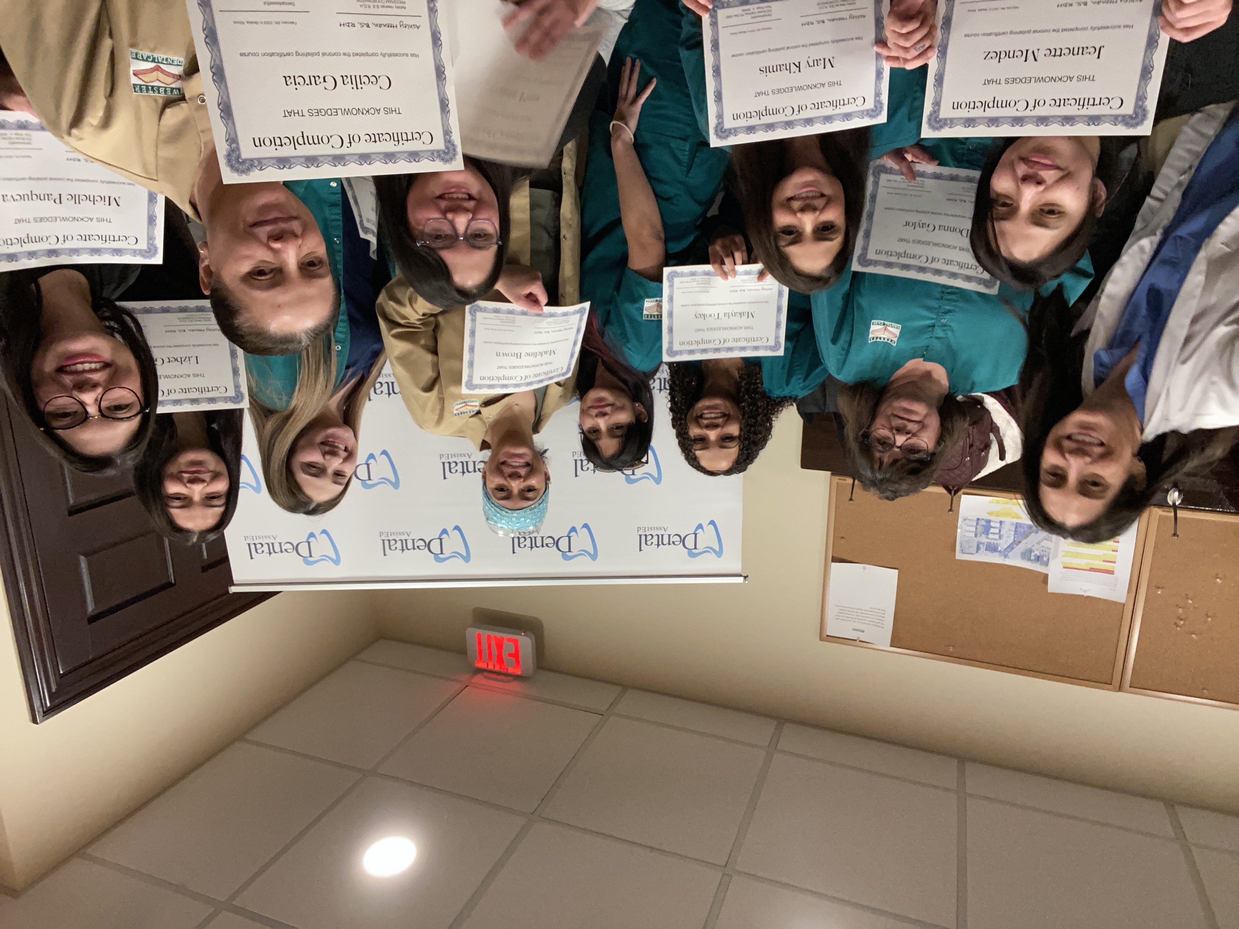 Dental assistant school student practicing chairside skills in Illinois training program