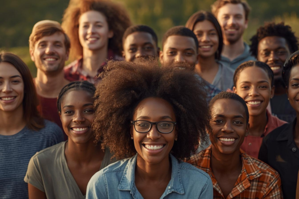 Diverse group of people appearing calm, confident, and emotionally balanced Natural lifestyle setting (outdoor or relaxed environment) Diverse group of people appearing calm, confident, and emotionally balanced Natural lifestyle setting (outdoor or relaxed environment)