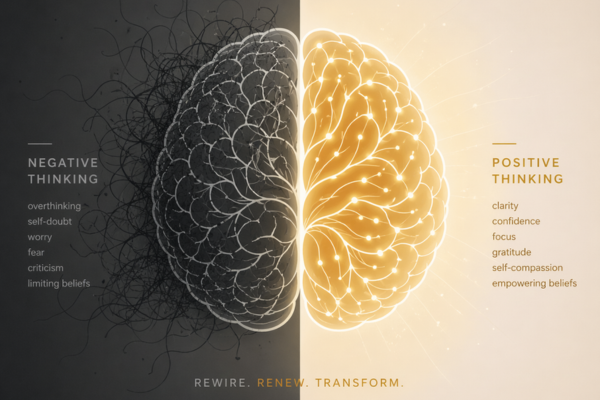 A split image of a brain illustration—one side dim/chaotic lines, the other side bright/organized neural pathways. A split image of a brain illustration—one side dim/chaotic lines, the other side bright/organized neural pathways.