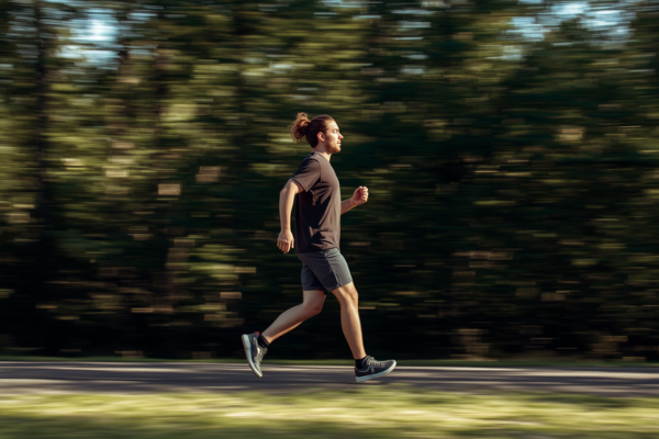 A person in motion (walking, working, or exercising), showing progress and momentum rather than perfection. A person in motion (walking, working, or exercising), showing progress and momentum rather than perfection.