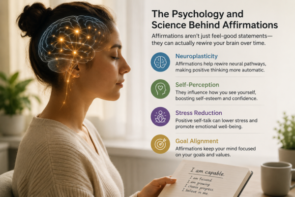 A person in profile with a subtle brain or neural pathway overlay while reading or reflecting.