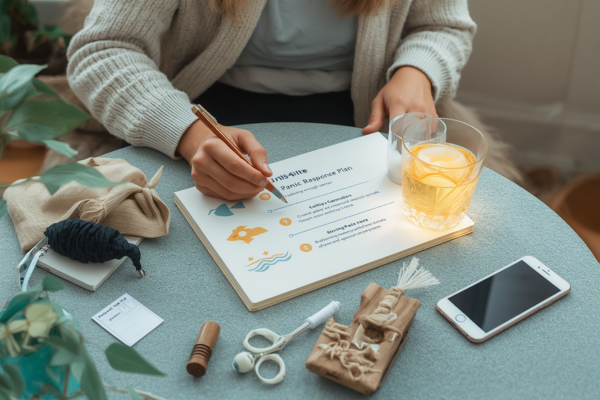 A personalized emergency toolkit that helps someone navigate a panic attack with confidence instead of fear.