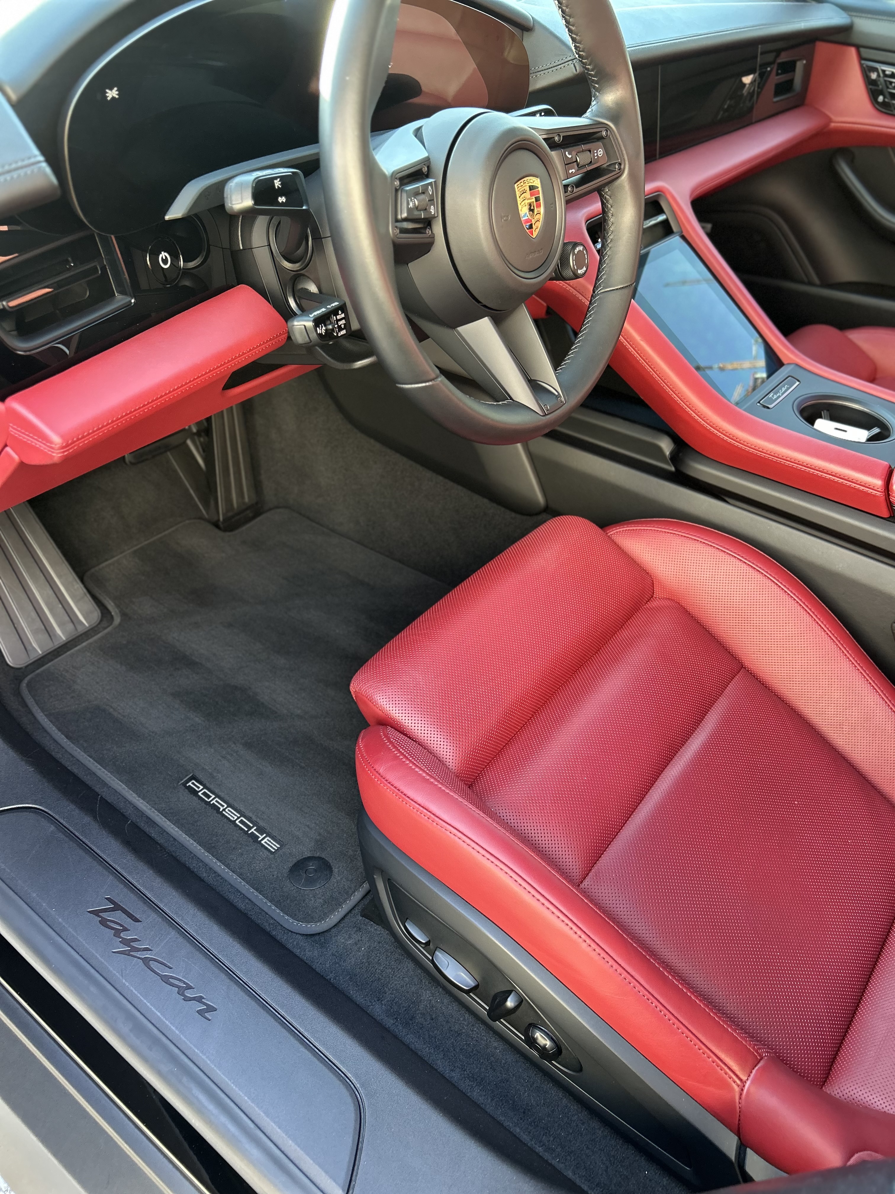 Porsche Taycan interior after