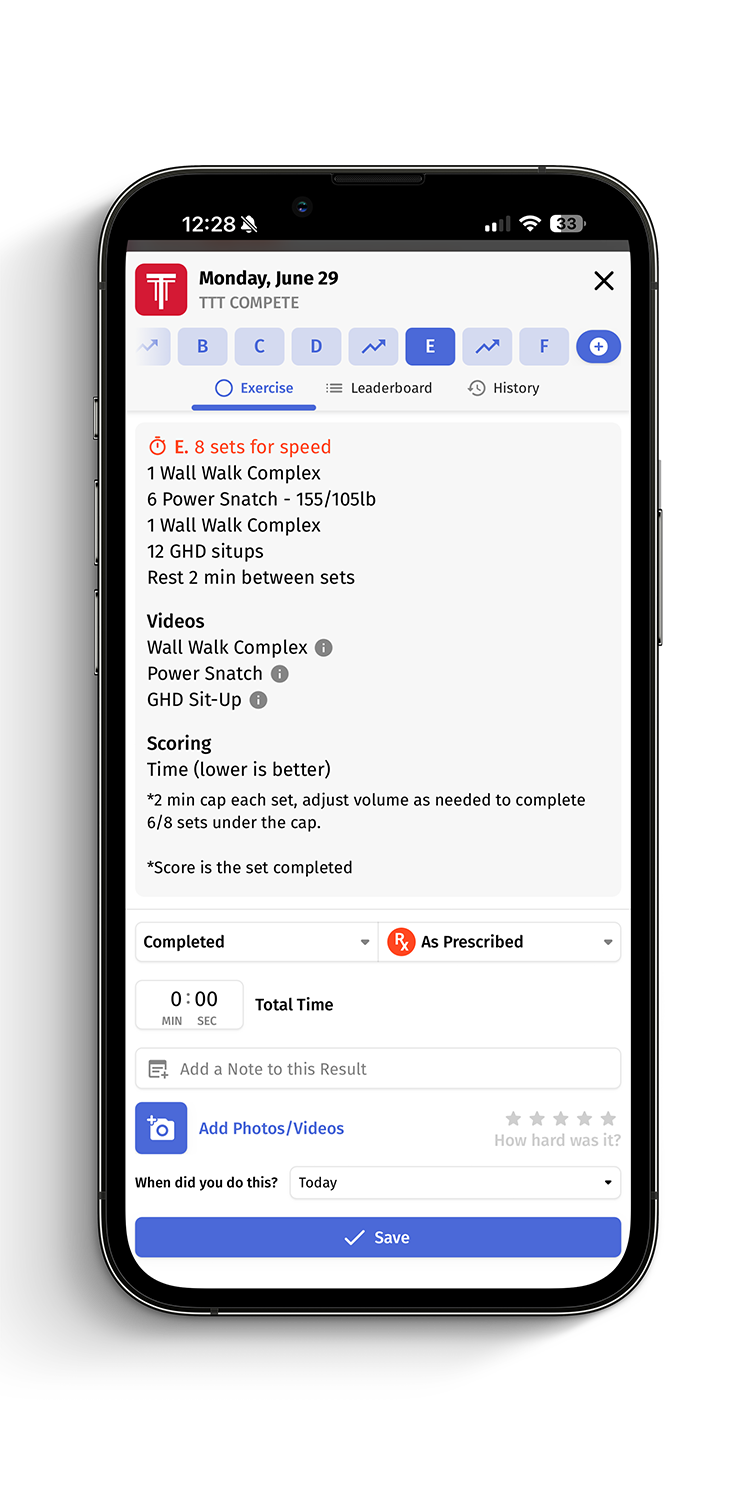 WodUp App Preview