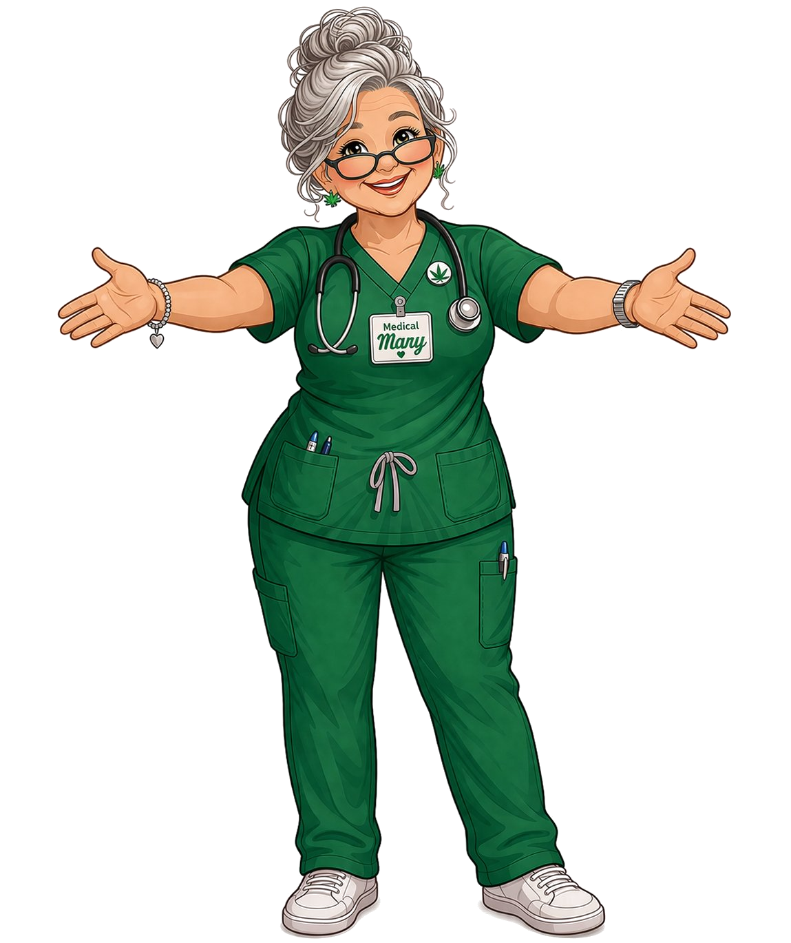 Mary welcoming