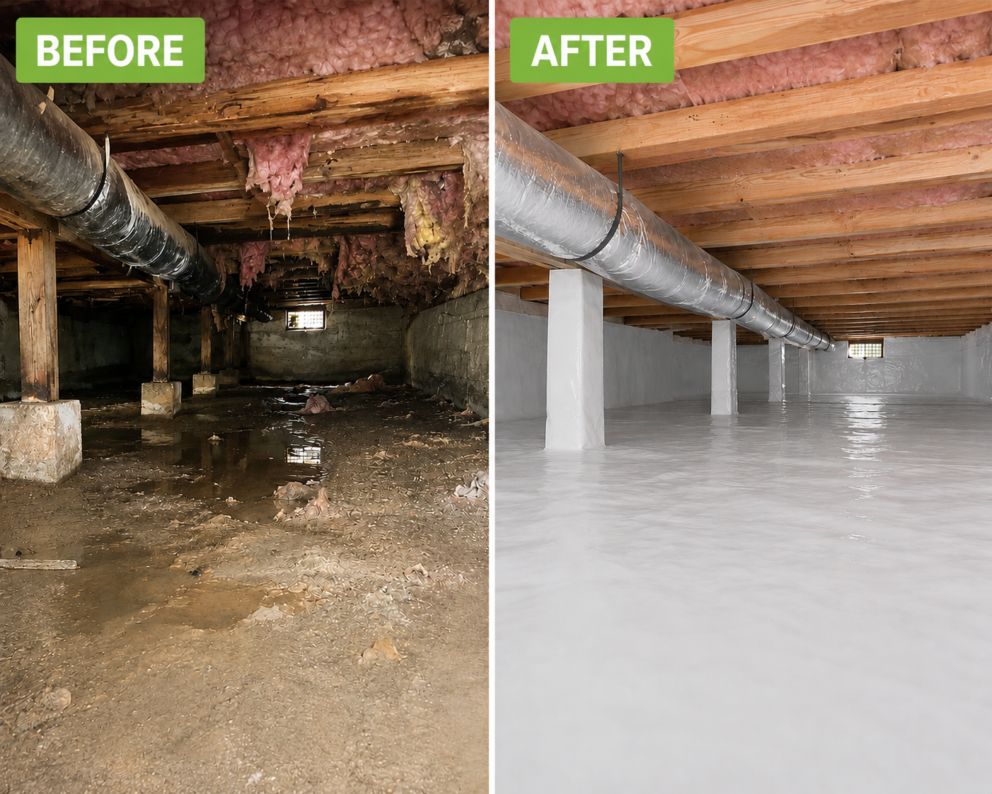 Crawlspace transformation