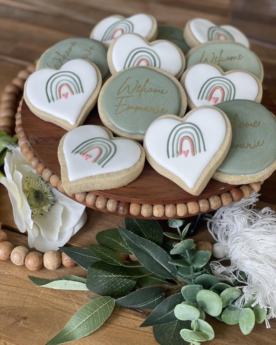 Decorated custom cookies for Cookie Club members in Forest Hill Maryland Harford County bakery