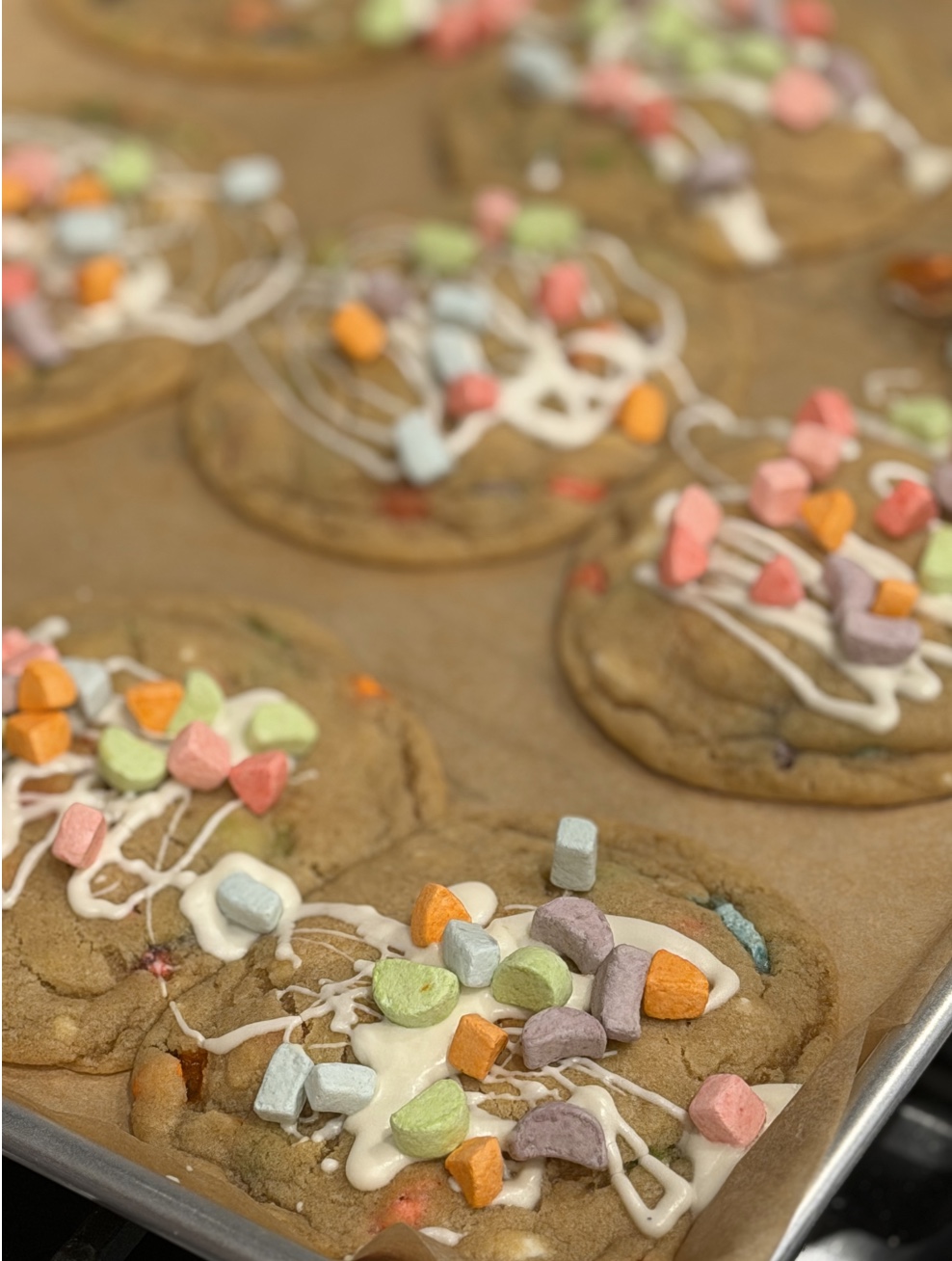 Lucky Charms Cookie by Aunt Jenny Jenn's Kitchen