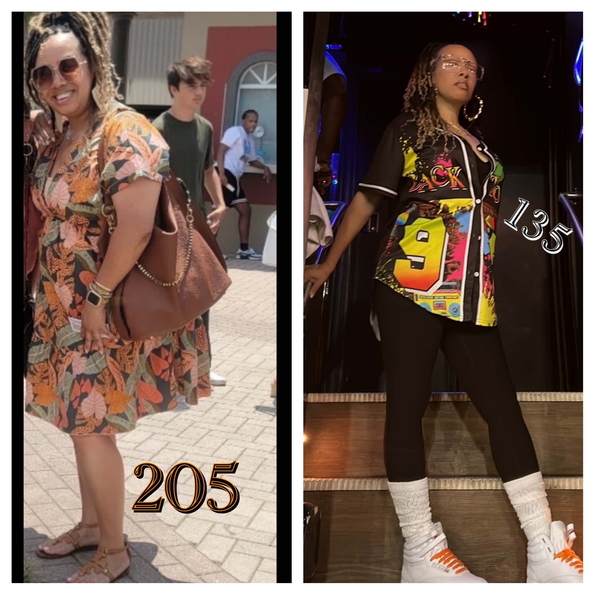 Erika's before and after picture Erika's before and after picture