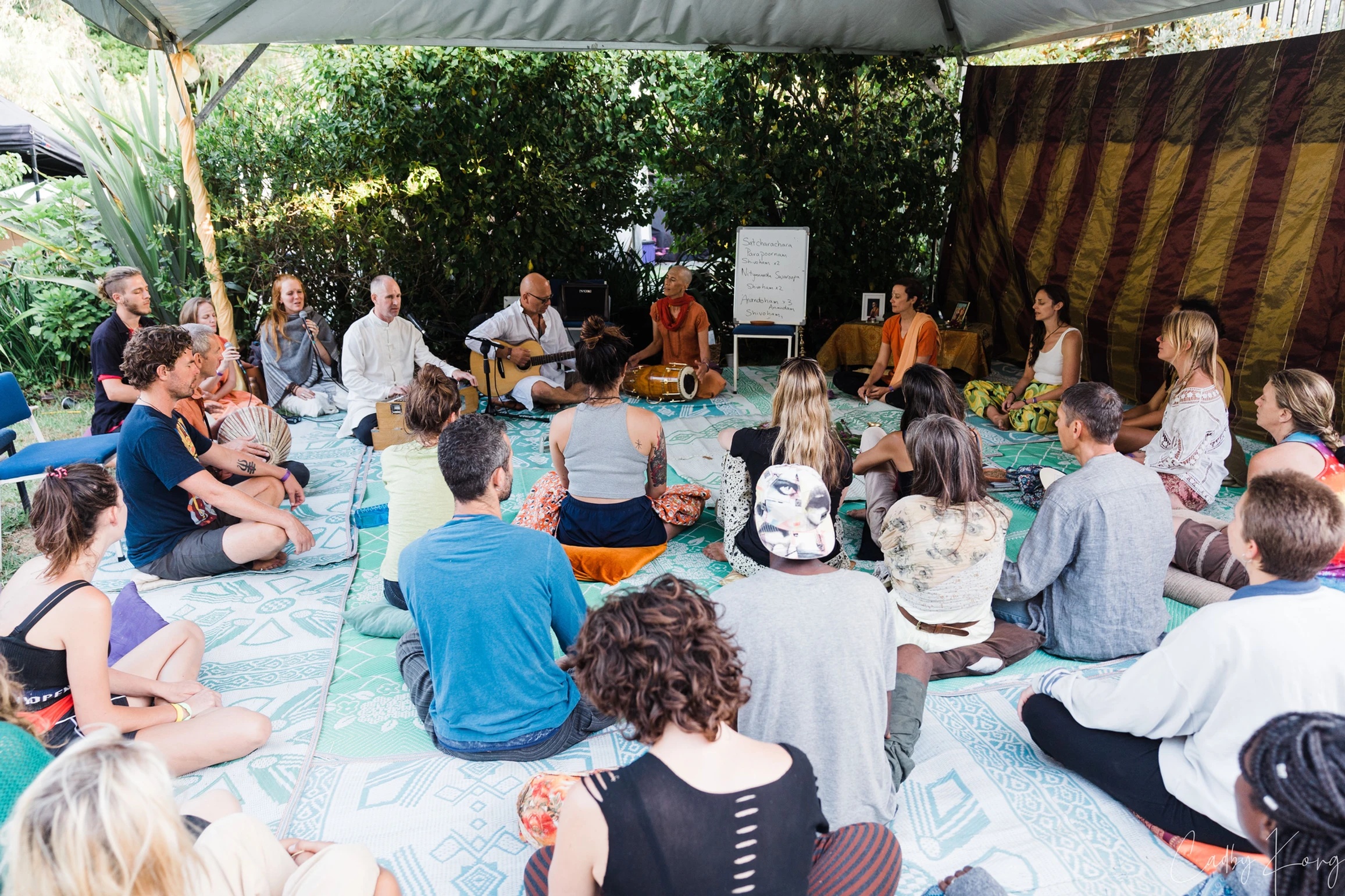 Festival kirtan and mantra chanting