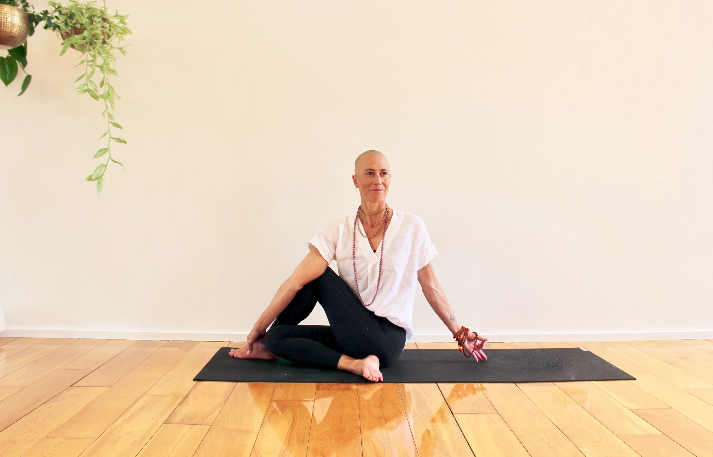 Seated Twist in Yoga for the spine