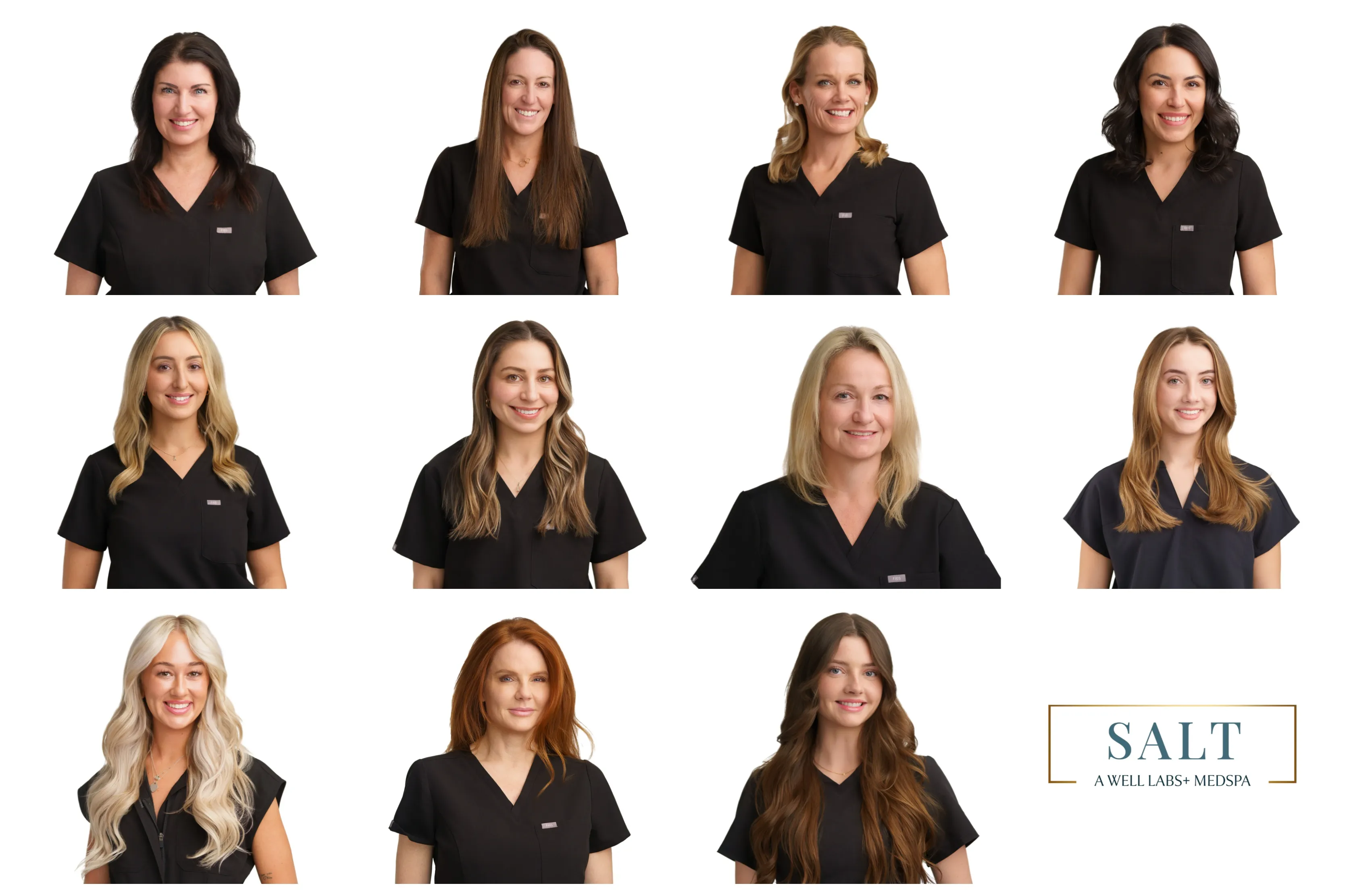 Grid of images showing headshots of company employees