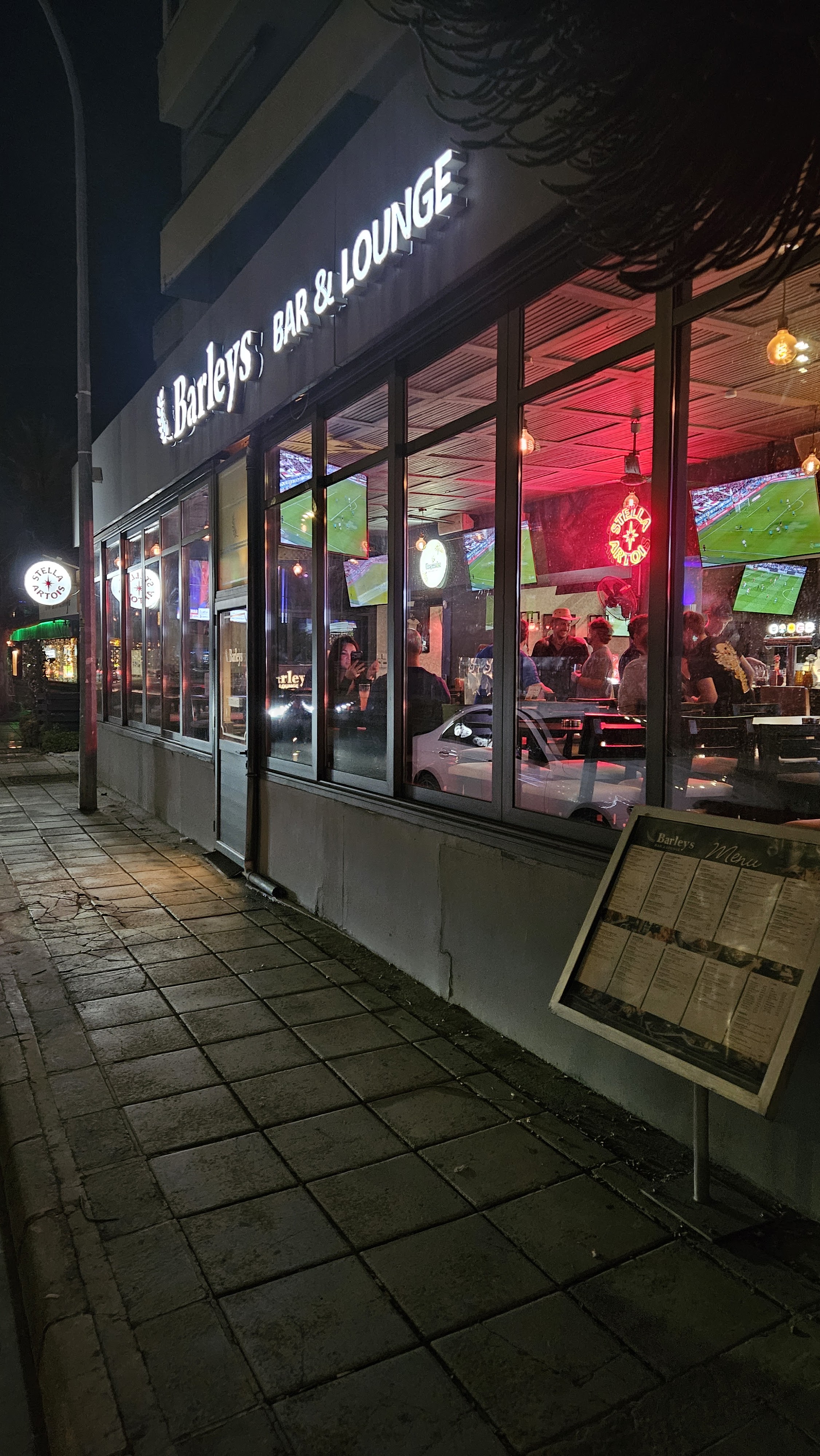 Barleys Exterior Night