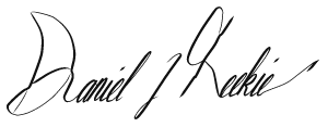 Dan Reekie's signature