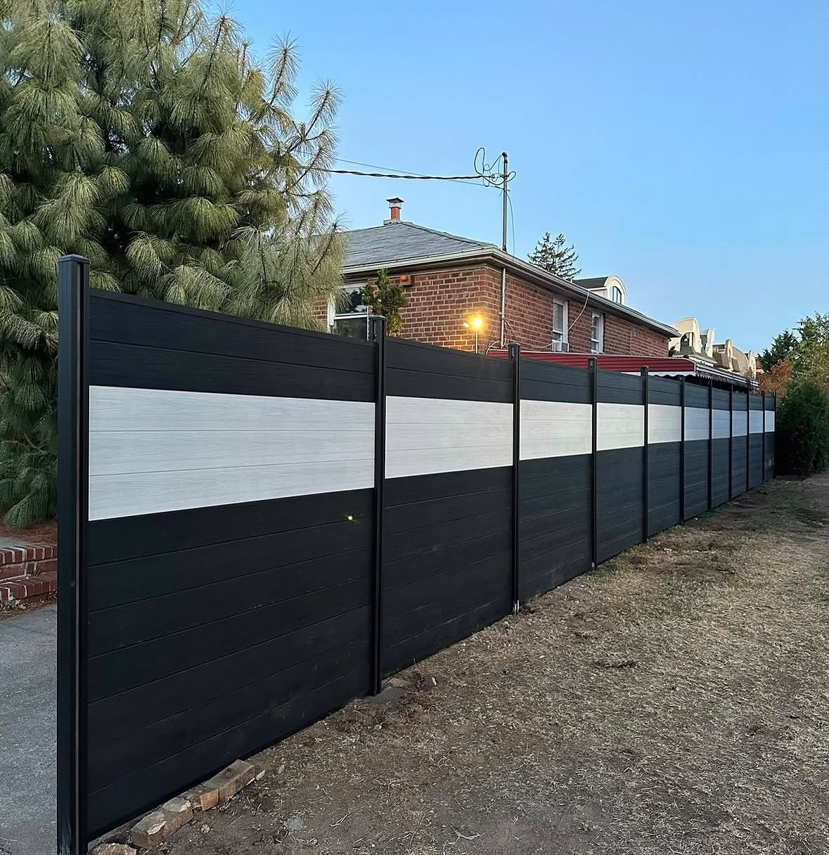 Modern fence installation